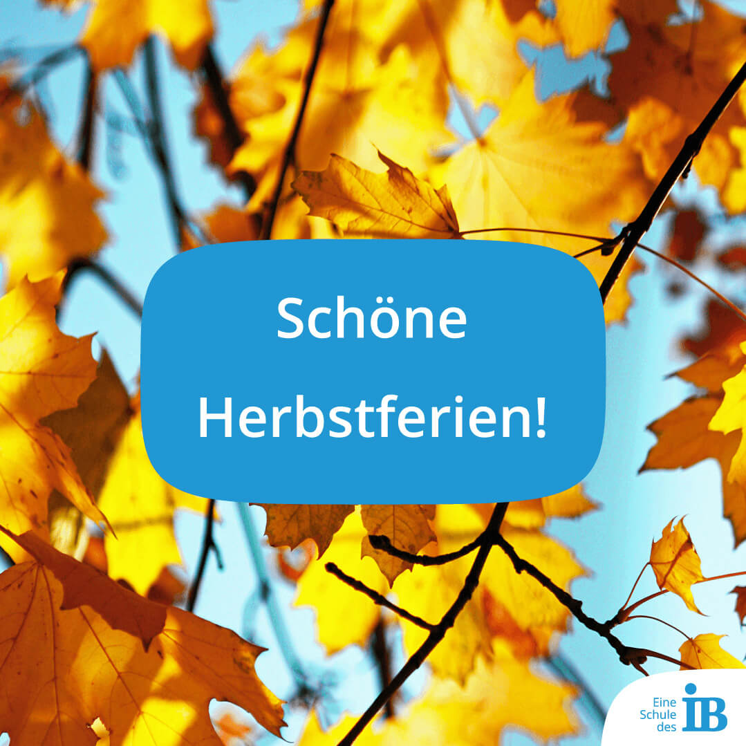 Schöne Herbstferien!